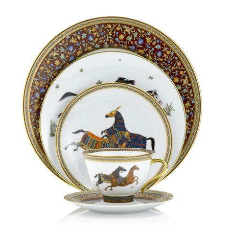 hermes horse plate|hermes dinner set price.